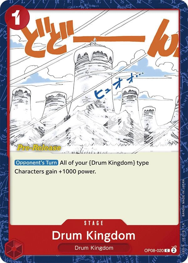 Image for Drum Kingdom (Two Legends Pre-Release Cards) (OP08-020) - One Piece Card Game