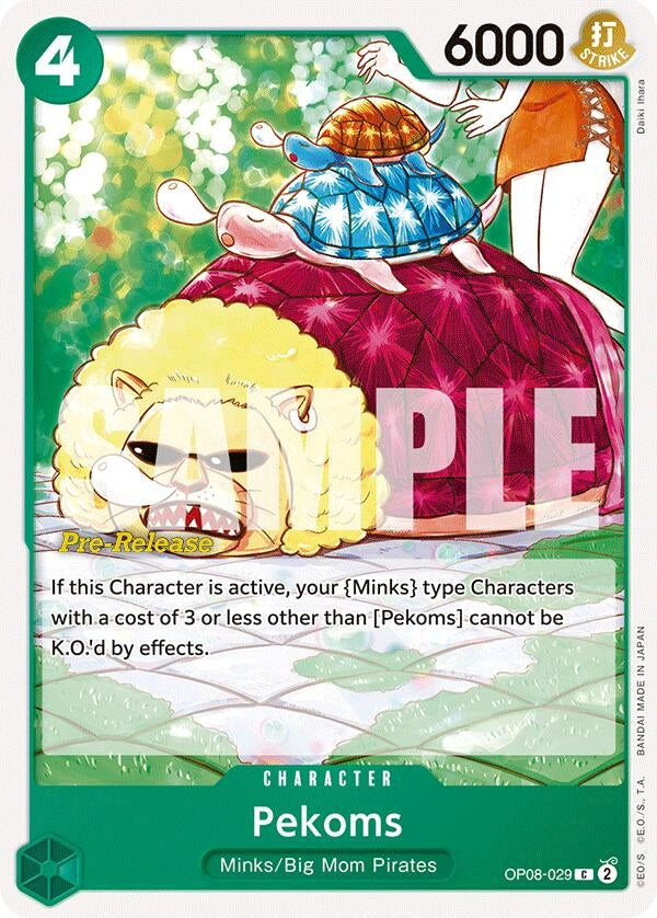 Image for Pekoms (Two Legends Pre-Release Cards) (OP08-029) - One Piece Card Game