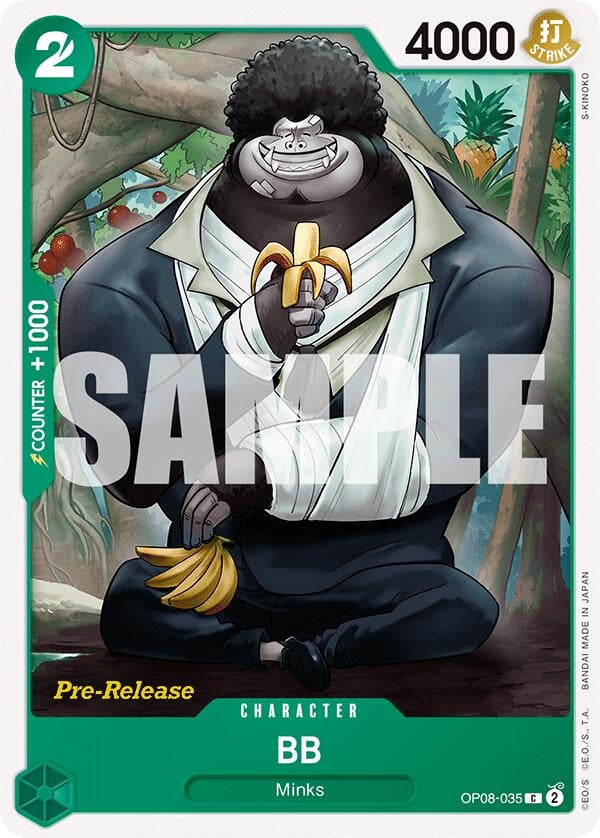 Image for BB (Two Legends Pre-Release Cards) (OP08-035) - One Piece Card Game