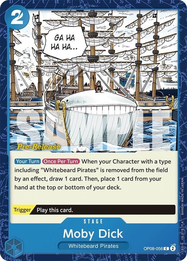 Image for Moby Dick (Two Legends Pre-Release Cards) (OP08-056) - One Piece Card Game