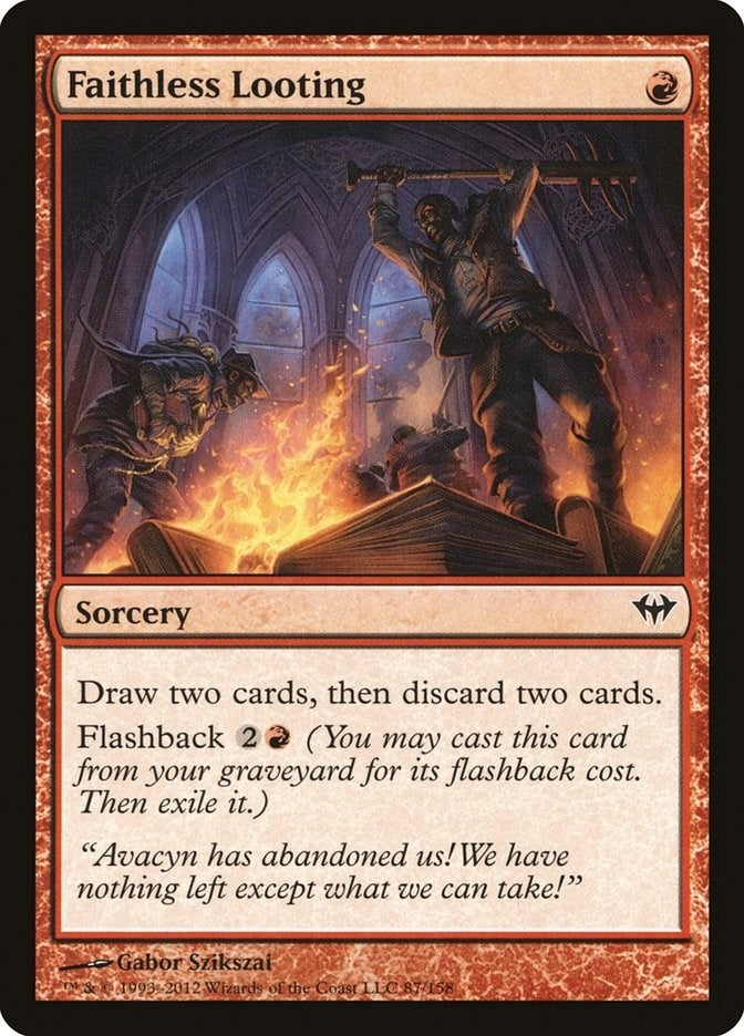 Image for Faithless Looting (Dark Ascension) (87) - Magic: The Gathering