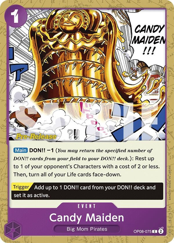Image for Candy Maiden (Two Legends Pre-Release Cards) (OP08-075) - One Piece Card Game