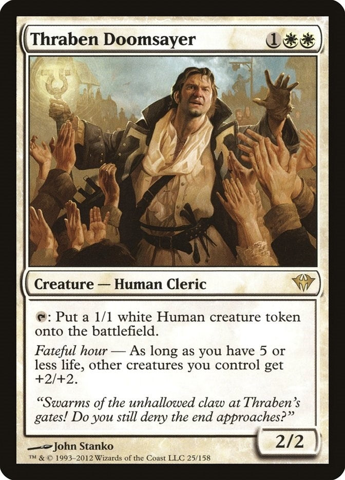 Image for Thraben Doomsayer (Dark Ascension) (25) - Magic: The Gathering