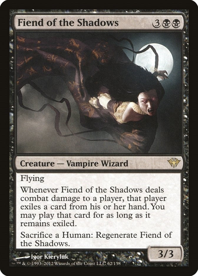 Image for Fiend of the Shadows (Dark Ascension) (62) - Magic: The Gathering