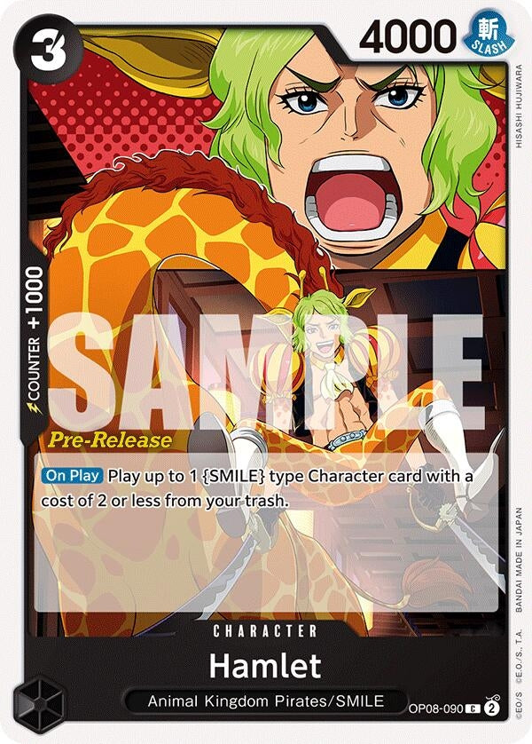 Image for Hamlet (Two Legends Pre-Release Cards) (OP08-090) - One Piece Card Game