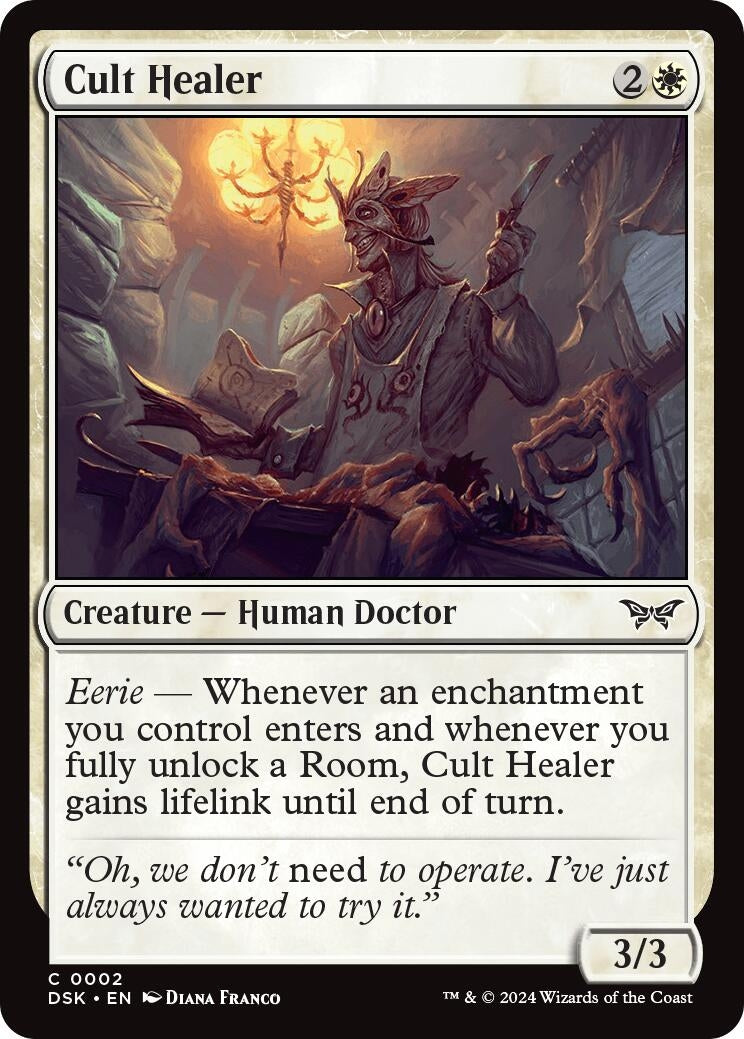 Image for Cult Healer (Duskmourn: House of Horror) (2) - Magic: The Gathering