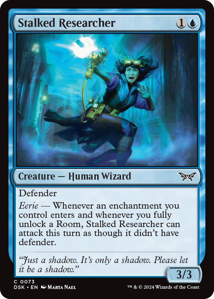 Image for Stalked Researcher (Duskmourn: House of Horror) (73) - Magic: The Gathering