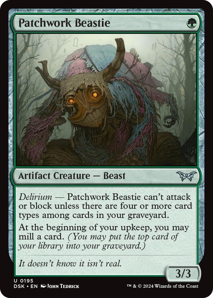 Image for Patchwork Beastie (Duskmourn: House of Horror) (195) - Magic: The Gathering