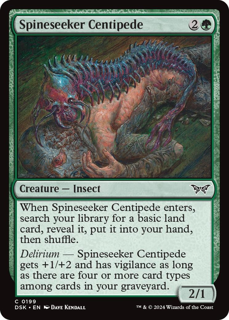 Image for Spineseeker Centipede (Duskmourn: House of Horror) (199) - Magic: The Gathering