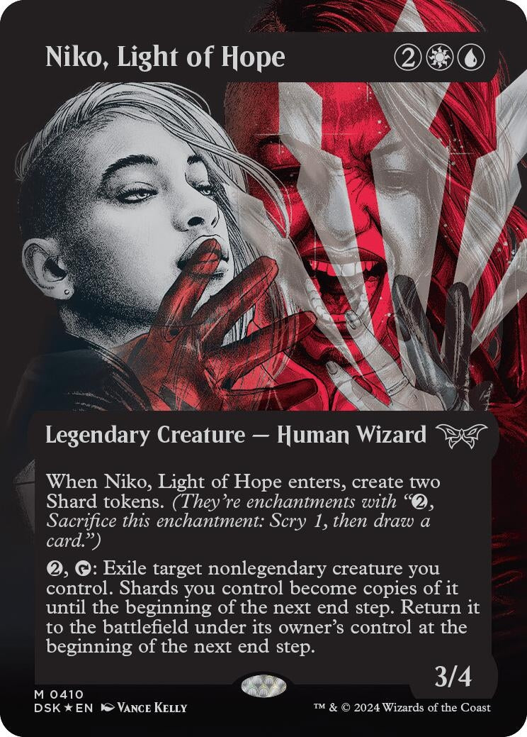 Image for Niko, Light of Hope (Showcase) (Textured Foil) (Duskmourn: House of Horror) (410) - Magic: The Gathering