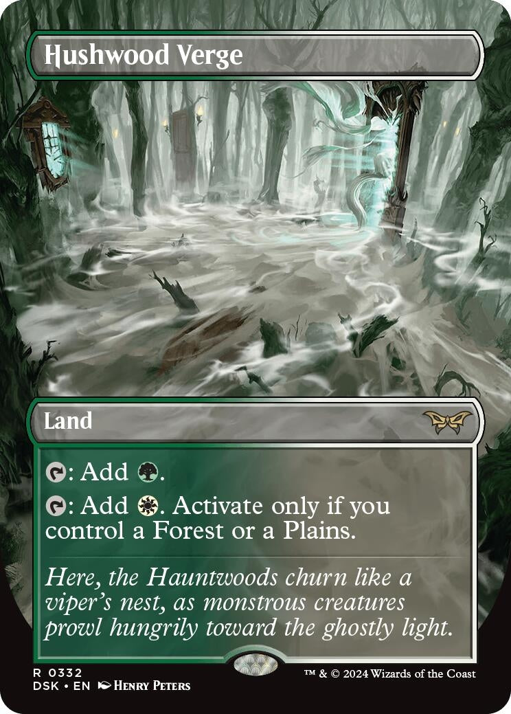 Image for Hushwood Verge (Borderless) (Duskmourn: House of Horror) (332) - Magic: The Gathering