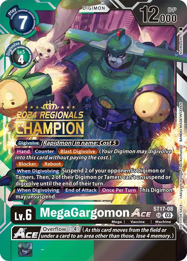 Image for MegaGargomon ACE (2024 Regionals Champion) (ST-17) (ST17-08 SR) - Digimon Card Game