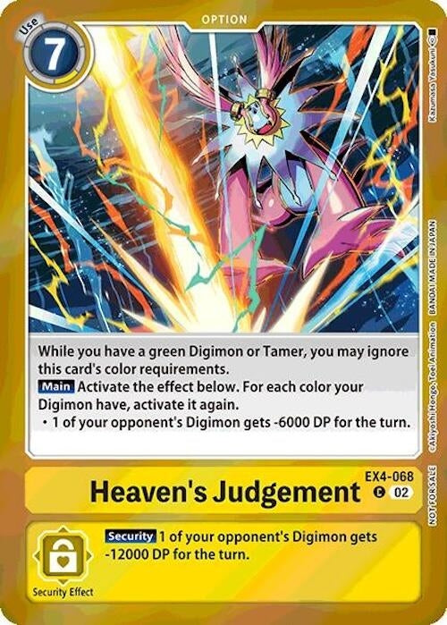 Image for Heaven's Judgement (Event Pack 7) (EX04) (EX4-068 C) - Digimon Card Game