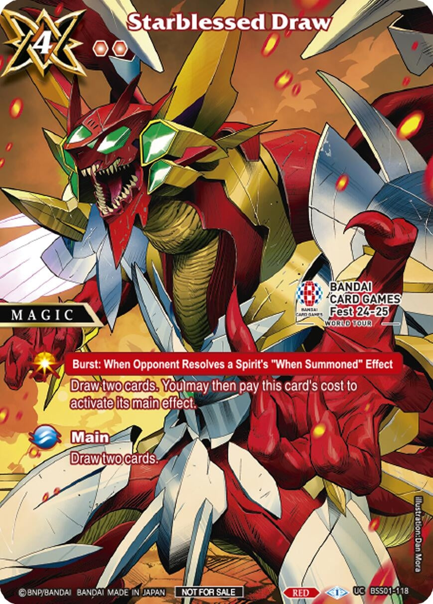 Image for Starblessed Draw (BANDAI Card Games Fest 24-25 World Tour) (Battle Spirits Saga Promo Cards) (BSS01-118) - Battle Spirits Saga