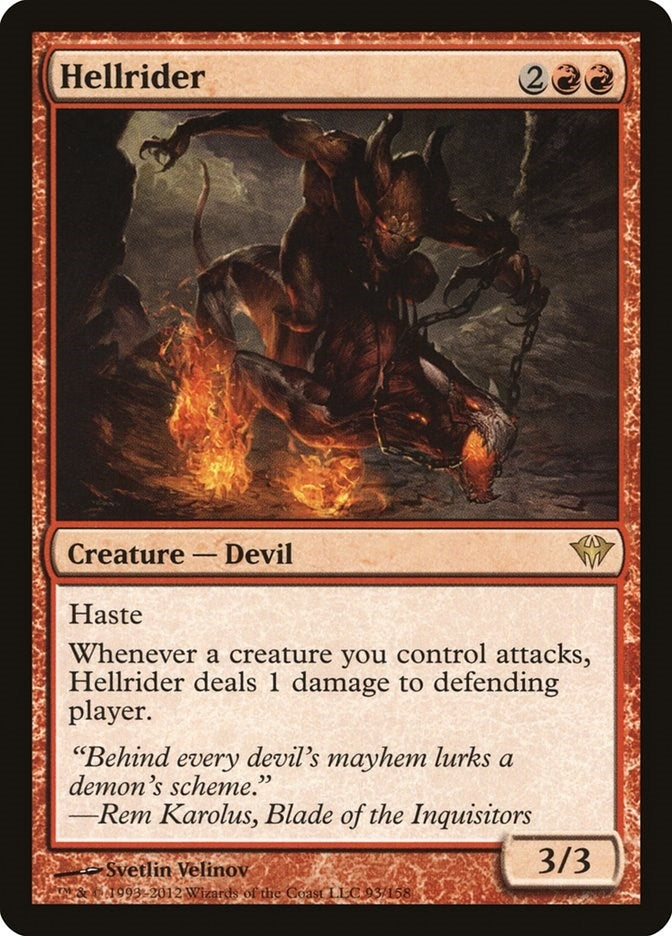 Image for Hellrider (Dark Ascension) (93) - Magic: The Gathering