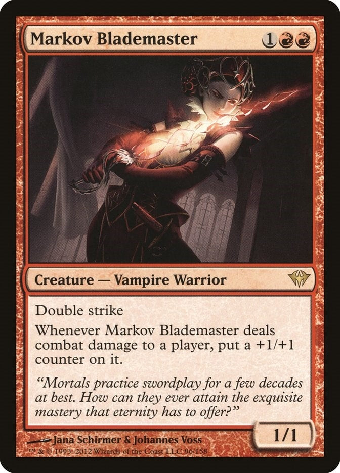 Image for Markov Blademaster (Dark Ascension) (96) - Magic: The Gathering