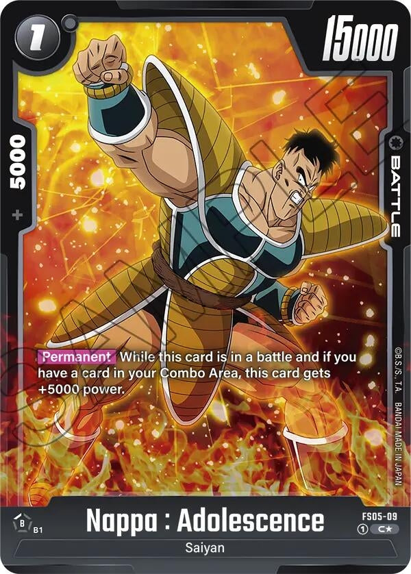 Image for Nappa : Adolescence (Bonus Pack Alternate Art) (Starter Deck 5: Bardock) (FS05-09) - Dragon Ball Super: Fusion World