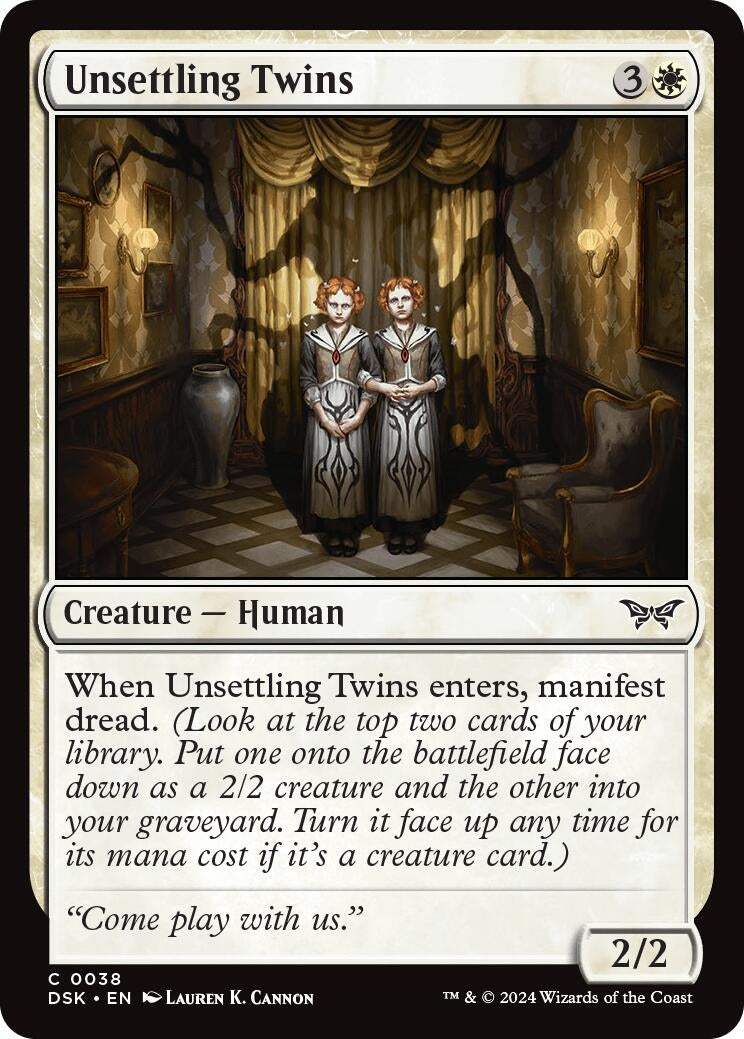 Image for Unsettling Twins (Duskmourn: House of Horror) (38) - Magic: The Gathering