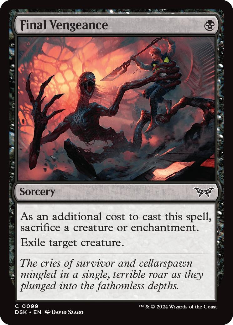 Image for Final Vengeance (Duskmourn: House of Horror) (99) - Magic: The Gathering