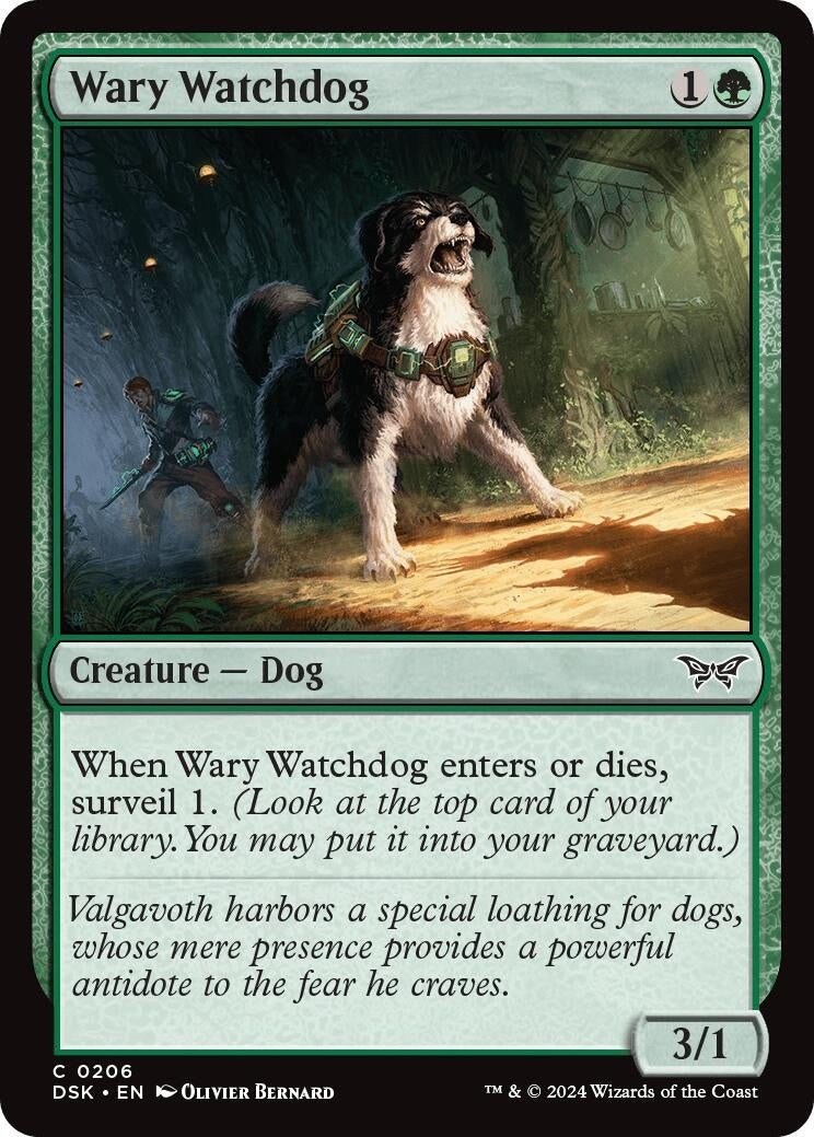 Image for Wary Watchdog (Duskmourn: House of Horror) (206) - Magic: The Gathering
