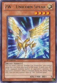 Image for ZW - Unicorn Spear (Order of Chaos) (ORCS-EN005) - YuGiOh
