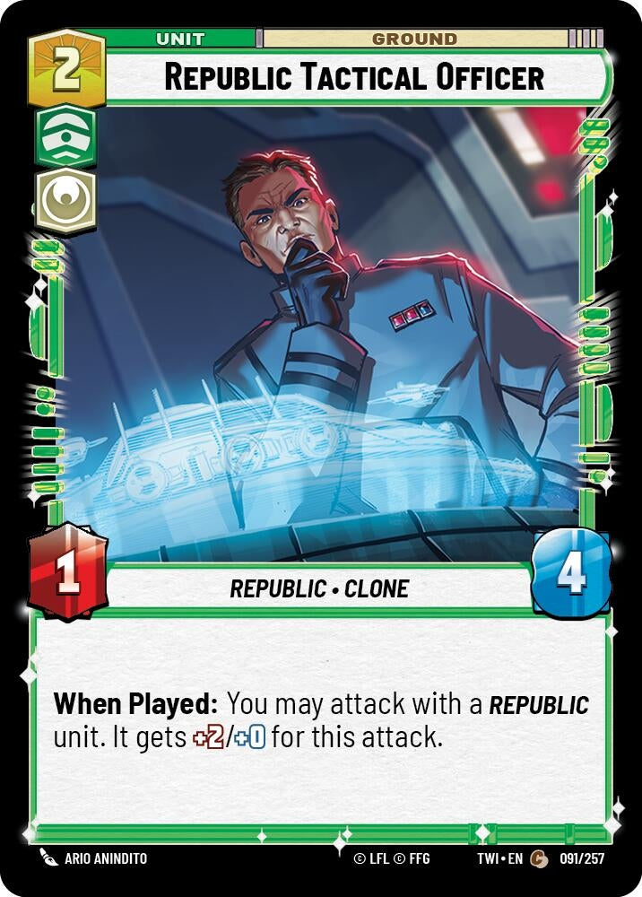 Image for Republic Tactical Officer (Twilight of the Republic) (091/257) - Star Wars: Unlimited