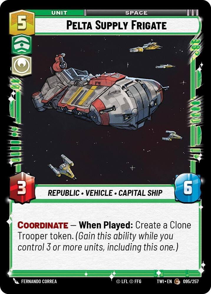 Image for Pelta Supply Frigate (Twilight of the Republic) (095/257) - Star Wars: Unlimited