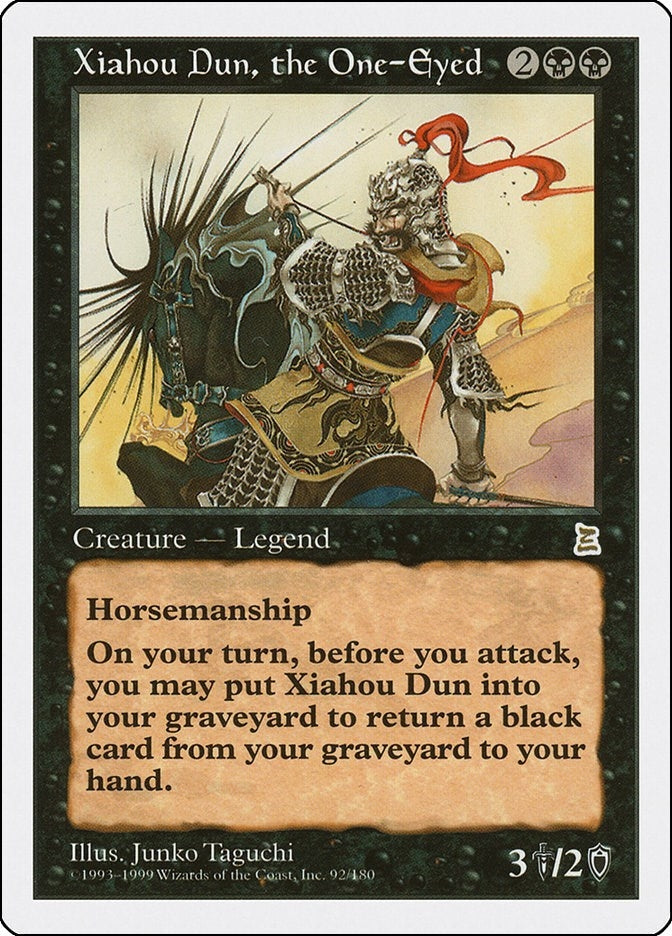 Image for Xiahou Dun, the One-Eyed (Portal Three Kingdoms) (92) - Magic: The Gathering