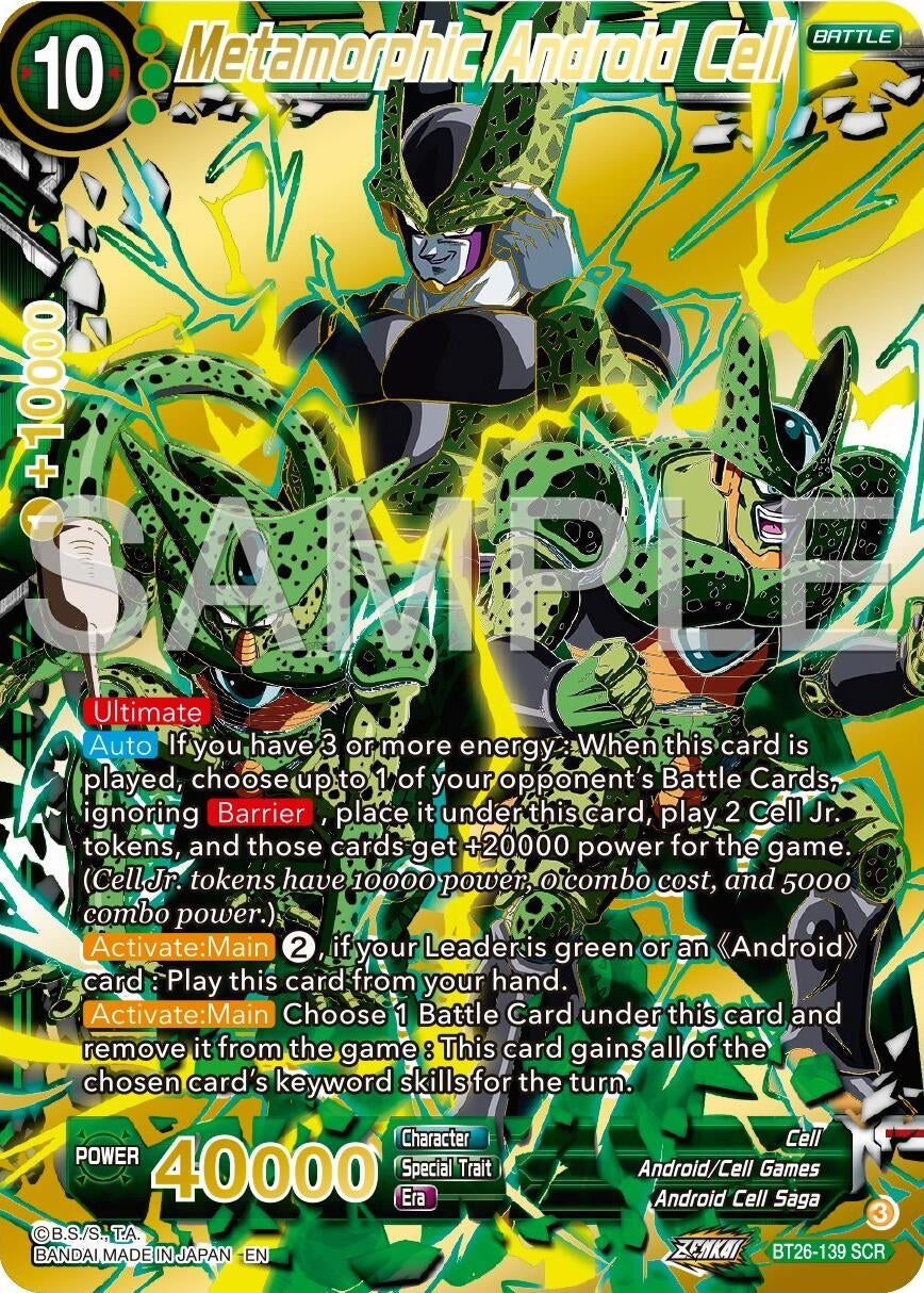 Image for Metamorphic Android Cell (Ultimate Advent) (BT26-139) - Dragon Ball Super: Masters