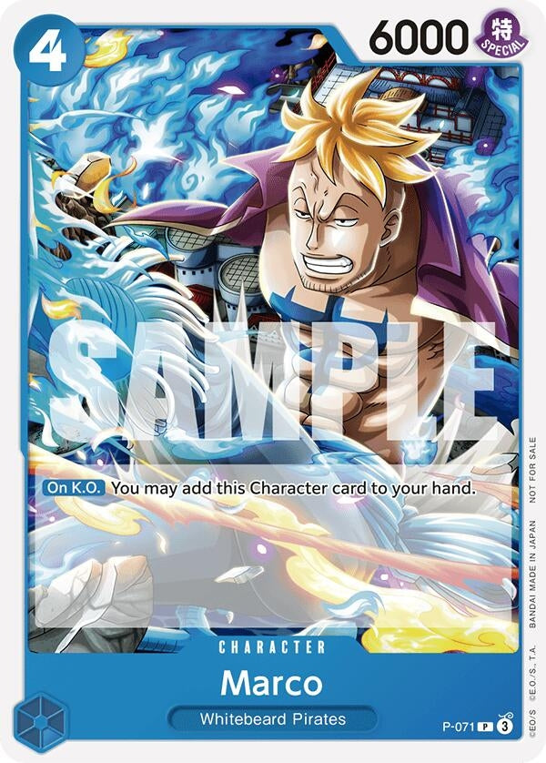 Image for Marco (Two Legends Pre-Release) (One Piece Promotion Cards) (P-071) - One Piece Card Game