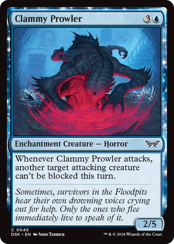 Image for Clammy Prowler (Duskmourn: House of Horror) (45) - Magic: The Gathering