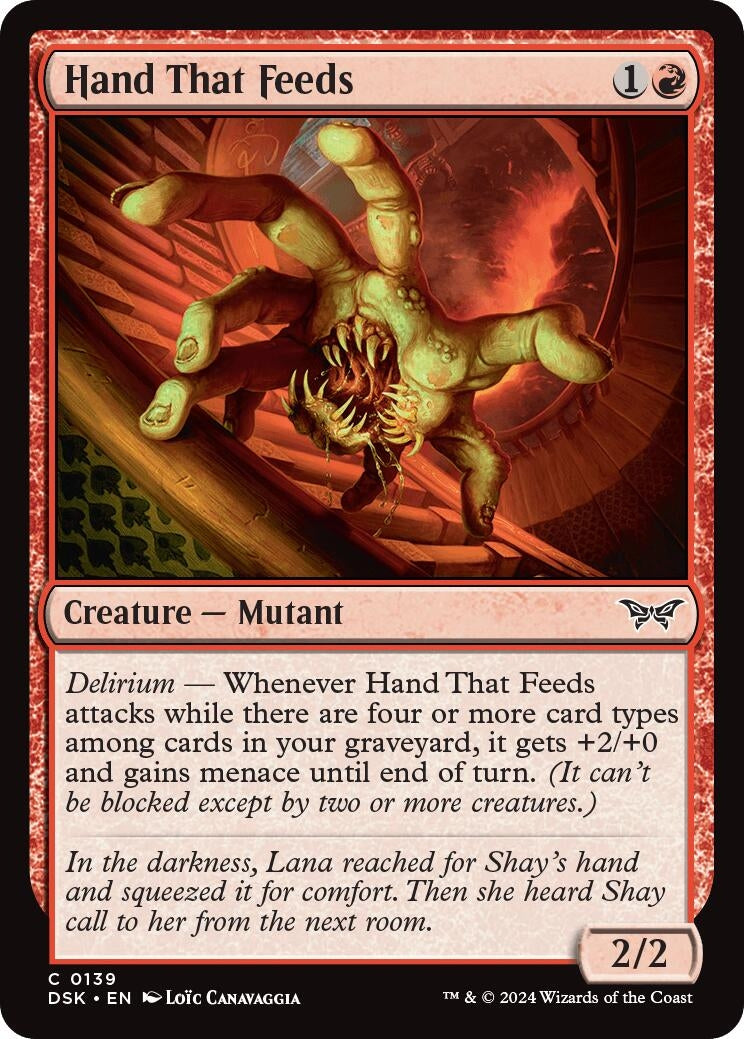 Image for Hand That Feeds (Duskmourn: House of Horror) (139) - Magic: The Gathering