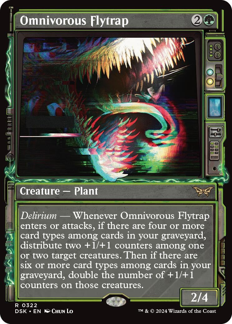 Image for Omnivorous Flytrap (Showcase) (Duskmourn: House of Horror) (322) - Magic: The Gathering