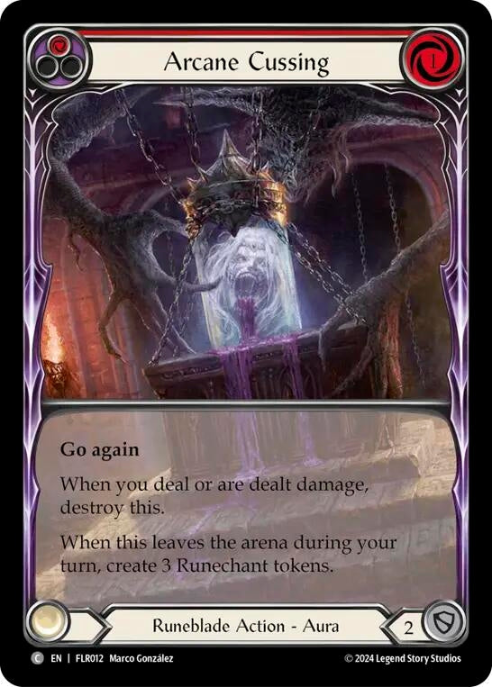 Image for Arcane Cussing (Red) (Blitz Deck: Rosetta - Florian) (FLR012) - Flesh and Blood TCG