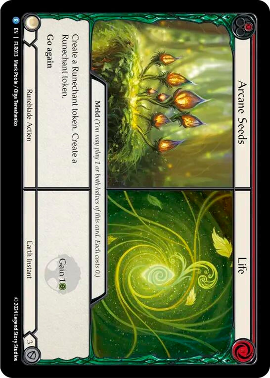 Image for Arcane Seeds // Life (Blitz Deck: Rosetta - Florian) (FLR013) - Flesh and Blood TCG