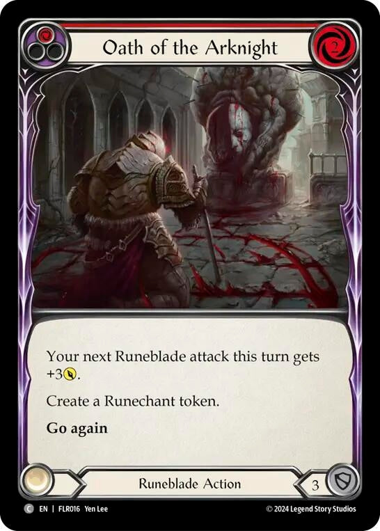Image for Oath of the Arknight (Red) (Blitz Deck: Rosetta - Florian) (FLR016) - Flesh and Blood TCG