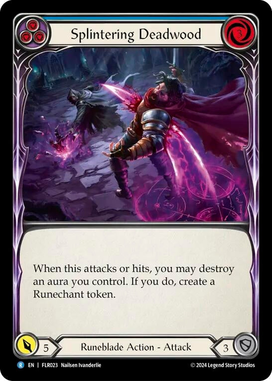 Image for Splintering Deadwood (Blue) (Blitz Deck: Rosetta - Florian) (FLR023) - Flesh and Blood TCG