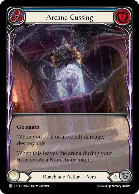 Image for Arcane Cussing (Blue) (Blitz Deck: Rosetta - Florian) (FLR024) - Flesh and Blood TCG
