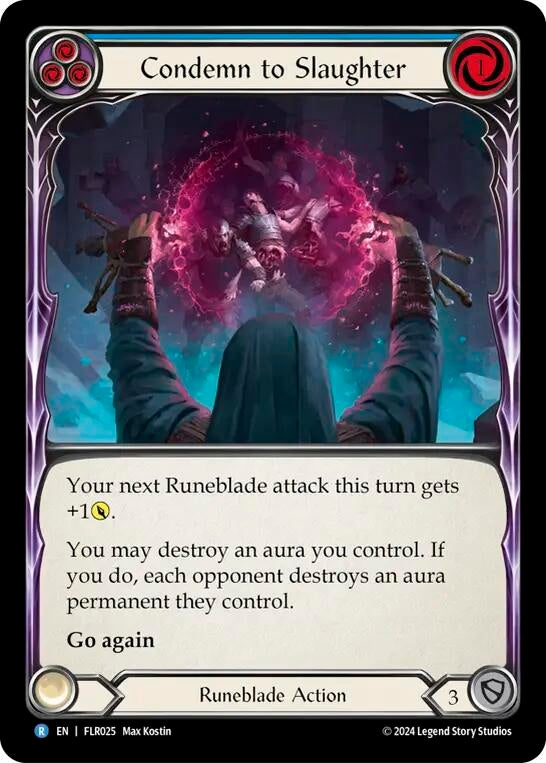 Image for Condemn to Slaughter (Blue) (Blitz Deck: Rosetta - Florian) (FLR025) - Flesh and Blood TCG