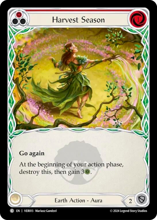 Image for Harvest Season (Red) (Blitz Deck: Rosetta - Verdance) (VER013) - Flesh and Blood TCG