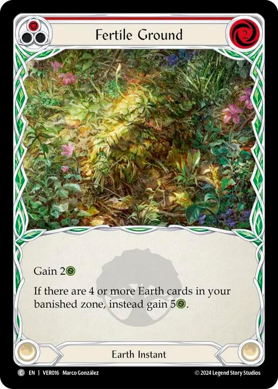 Image for Fertile Ground (Red) (Blitz Deck: Rosetta - Verdance) (VER016) - Flesh and Blood TCG