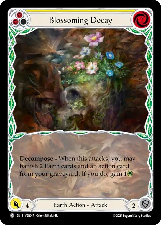 Image for Blossoming Decay (Yellow) (Blitz Deck: Rosetta - Verdance) (VER017) - Flesh and Blood TCG
