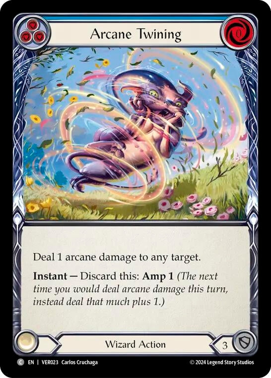 Image for Arcane Twining (Blue) (Blitz Deck: Rosetta - Verdance) (VER023) - Flesh and Blood TCG