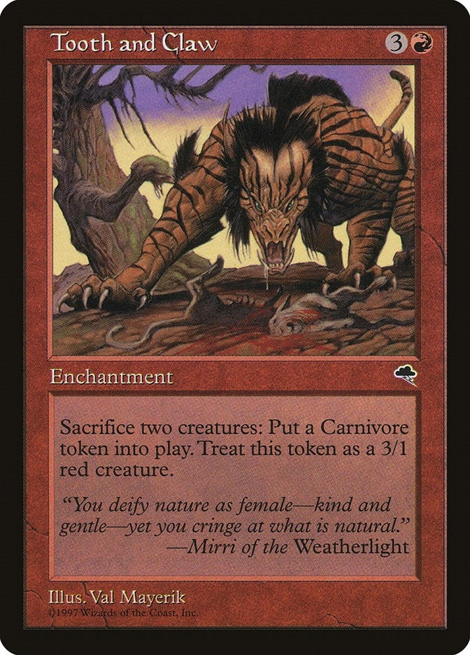 Image for Tooth and Claw (Tempest) (210) - Magic: The Gathering