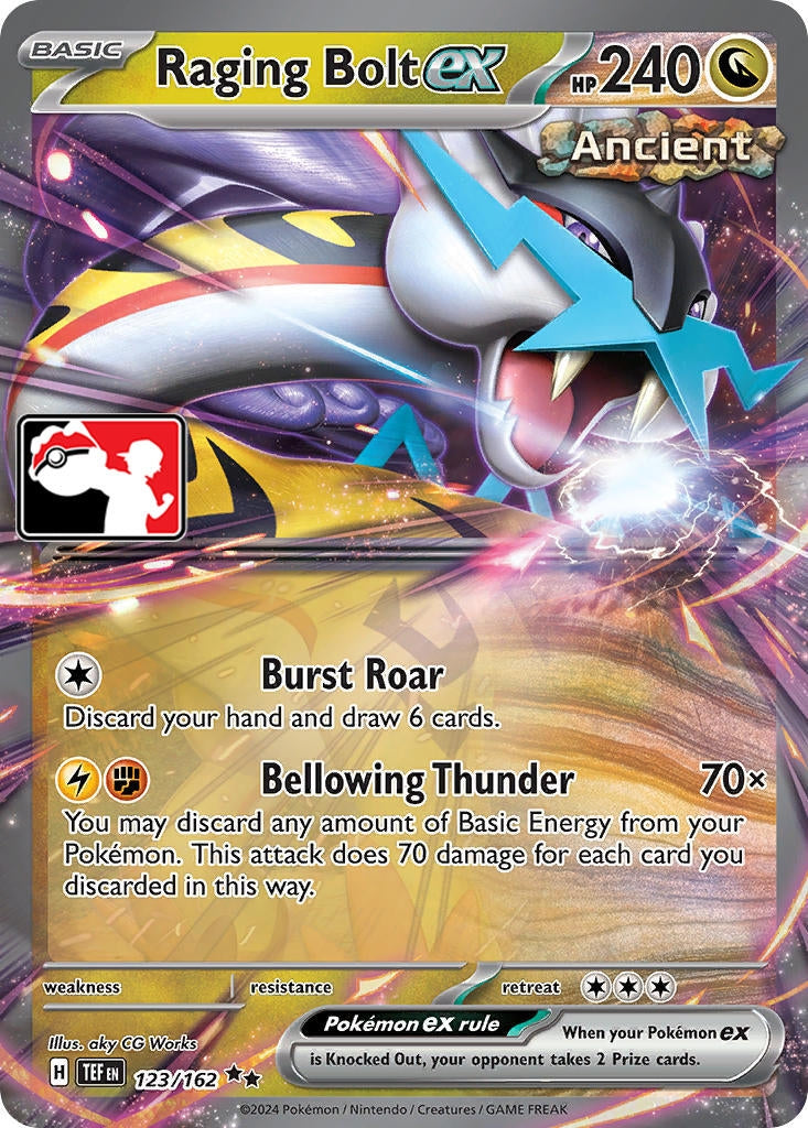 Image for Raging Bolt ex (Prize Pack Series Cards) (123/162) - Pokemon
