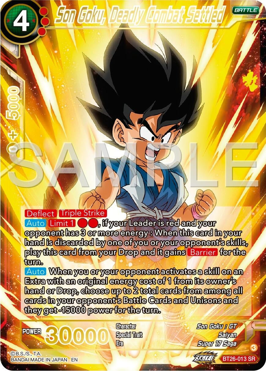 Image for Son Goku, Deadly Combat Settled (Ultimate Advent) (BT26-013) - Dragon Ball Super: Masters