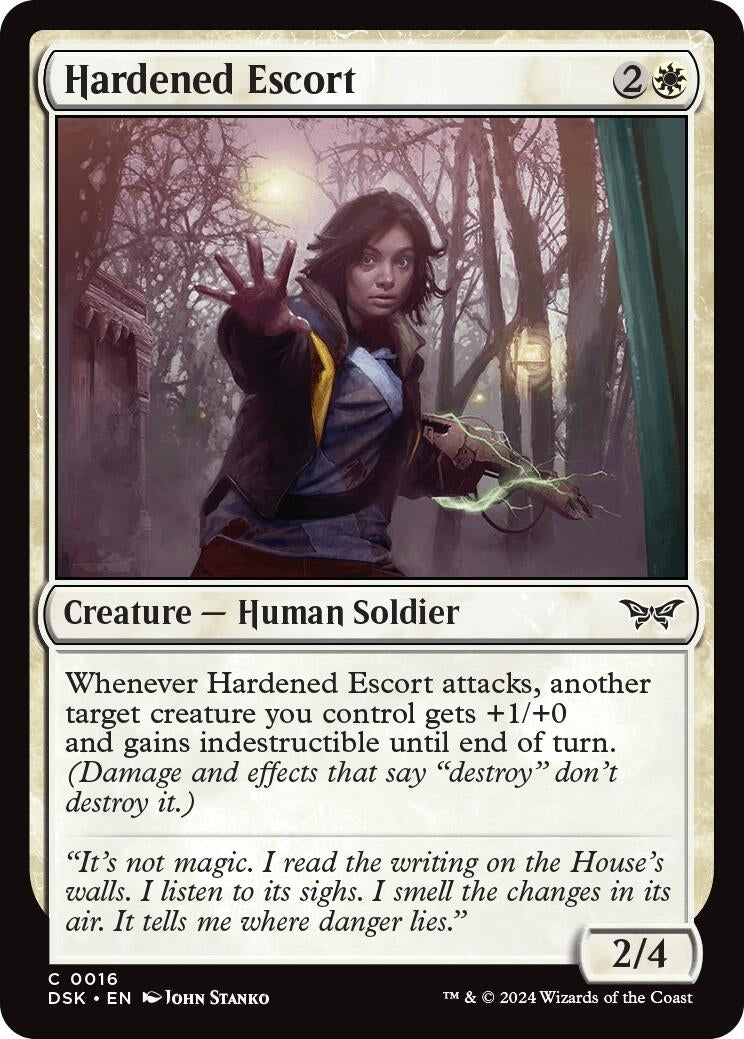 Image for Hardened Escort (Duskmourn: House of Horror) (16) - Magic: The Gathering