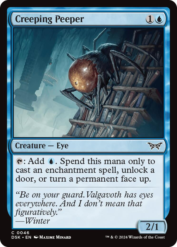Image for Creeping Peeper (Duskmourn: House of Horror) (46) - Magic: The Gathering