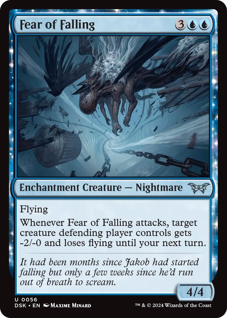 Image for Fear of Falling (Duskmourn: House of Horror) (56) - Magic: The Gathering