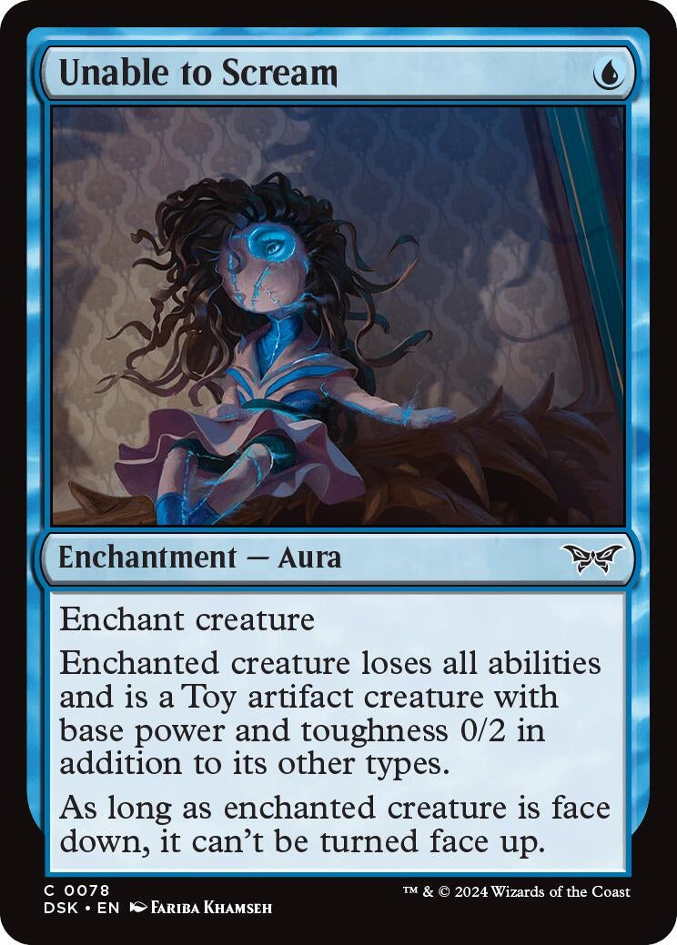Image for Unable to Scream (Duskmourn: House of Horror) (78) - Magic: The Gathering